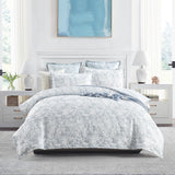 Renee Taylor Westley Cotton Matelasse Jacquard Quilt Cover Set - Aqua (OEKO-TEX Certified)