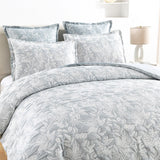 Renee Taylor Westley Cotton Matelasse Jacquard Quilt Cover Set - Aqua (OEKO-TEX Certified)