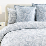 Renee Taylor Westley Cotton Matelasse Jacquard Quilt Cover Set - Aqua (OEKO-TEX Certified)