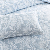 Renee Taylor Westley Cotton Matelasse Jacquard Quilt Cover Set - Aqua (OEKO-TEX Certified)