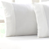 Park Avenue 175 GSM Egyptian Cotton Flannelette Fitted Sheet & Pillowcase Set - Snowy