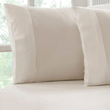 Park Avenue 175 GSM Egyptian Cotton Flannelette Fitted Sheet & Pillowcase Set - Sand