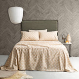 Park Avenue 175 GSM Egyptian Cotton Flannelette Bed Sheet Set - Ginko