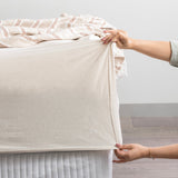 Renee Taylor Comfort T's Organic Cotton Jersey Bed Sheet Set - Oatmeal (OEKO-TEX Certified)