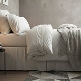 Renee Taylor Comfort T's Organic Cotton Jersey Quilt Cover Set - Grey Marle (OEKO-TEX Certified)