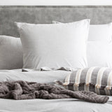 Renee Taylor Comfort T's Organic Cotton Jersey Quilt Cover Set - Grey Marle (OEKO-TEX Certified)