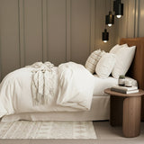 Renee Taylor Comfort T's Organic Cotton Jersey Quilt Cover Set - Oatmeal (OEKO-TEX Certified)