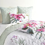Renee Taylor Kashmir Quilted Reversible Coverlet Set - Multicoloured (Romantic Floral Print Bedspread)