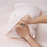 Renee Taylor Eve 250TC Cotton Percale Kids Sheet Set - Blush Floral (OEKO-TEX Certified)