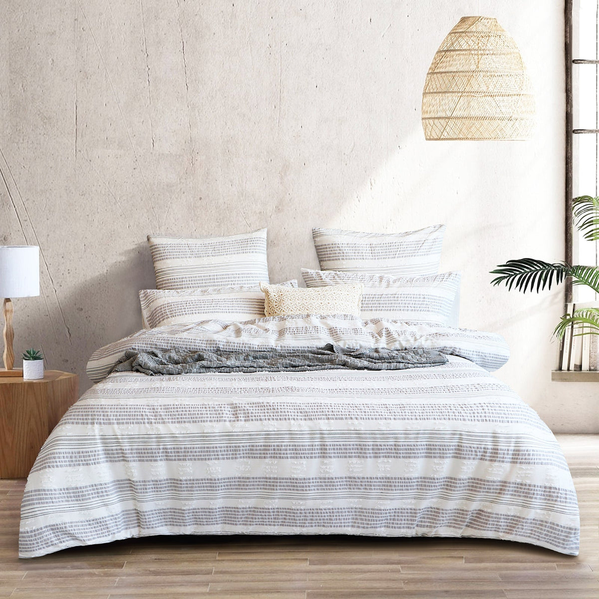 Renee Taylor Lenone 100% Cotton Quilt Cover Set