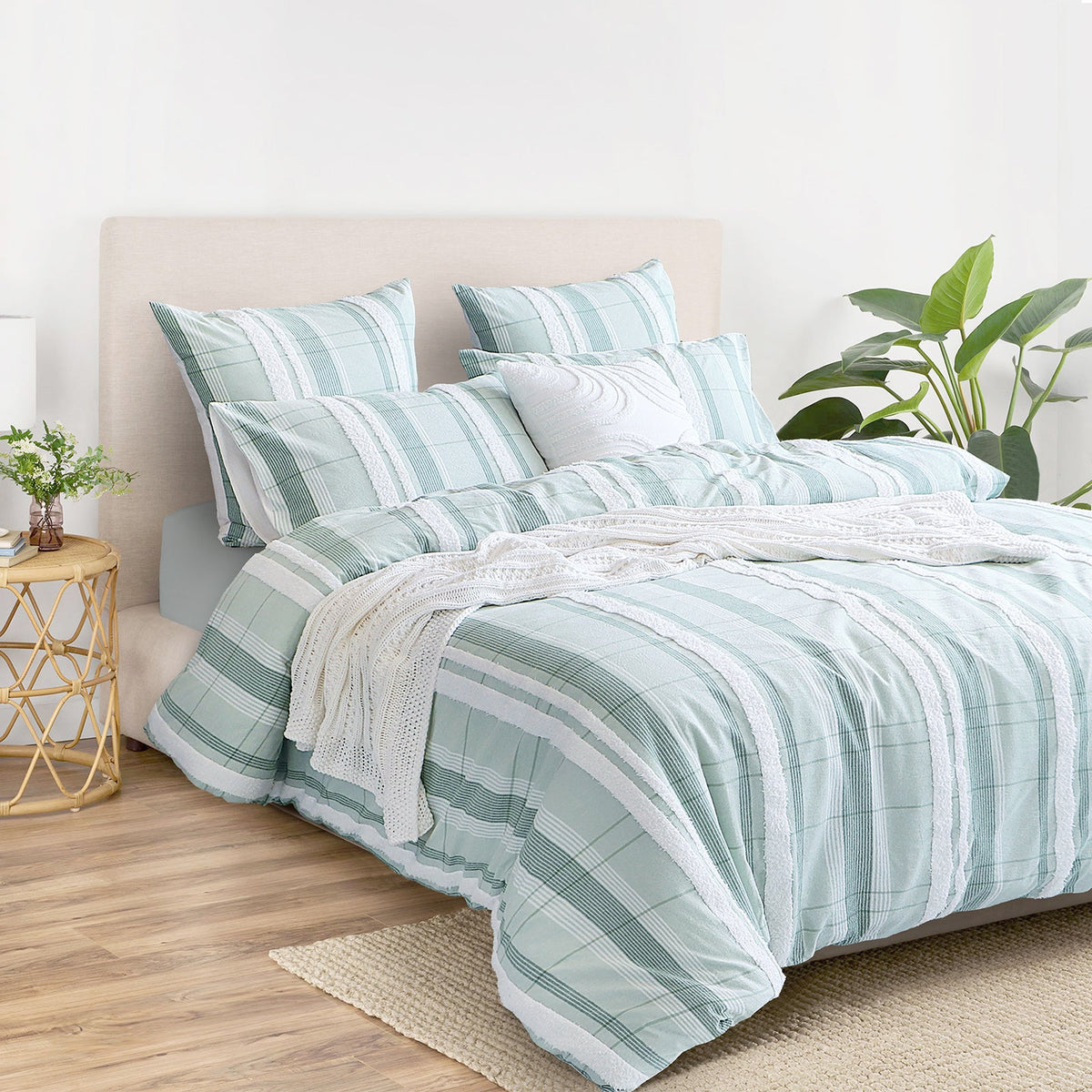 Renee Taylor Syracuse Cotton Blend Quilt Cover Set (OEKO-TEX Certified)