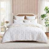 Renee Taylor Solaris Quilted Cotton Blend Quilt Cover Set (OEKO-TEX Certified)