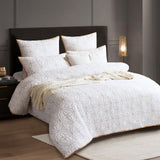 Renee Taylor Solaris Quilted Cotton Blend Quilt Cover Set (OEKO-TEX Certified)