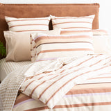 Renee Taylor William Stripe Textured Cotton Slub Reversible Kids Quilt Cover Set