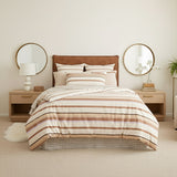 Renee Taylor William Stripe Textured Cotton Slub Reversible Kids Quilt Cover Set