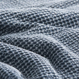 Cloud Linen Boronia Stonewashed Cotton Waffle Comforter Set - Denim (OEKO-TEX Certified)
