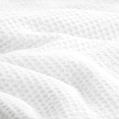 Cloud Linen Boronia Stonewashed Cotton Waffle Comforter Set - Ivory (OEKO-TEX Certified)