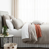 Cloud Linen Celeste Seersucker Cotton Waffle Quilt Cover Set - Charcoal (OEKO-TEX Certified)
