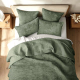 Renee Taylor Blake Velvet Coverlet Set - Military (Bedspread with Cotton Reverse)