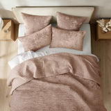 Renee Taylor Blake Velvet Coverlet Set - Wood (Bedspread with Cotton Reverse)