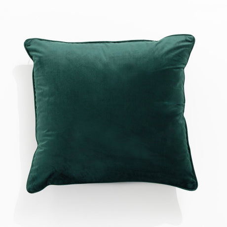 Renee Taylor Icon Velvet Cushion - Emerald (Square Decorative Throw Pillow - 50 x 50cm)