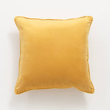 Renee Taylor Icon Velvet Cushion - Gold (Square Decorative Throw Pillow - 50 x 50cm)