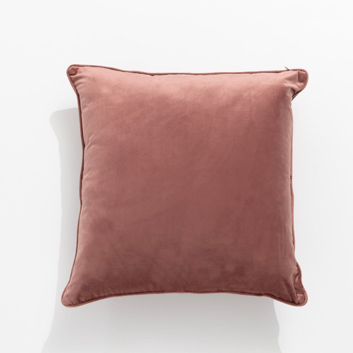 Renee Taylor Icon Velvet Cushion - Mahogany (Square Decorative Throw Pillow - 50 x 50cm)