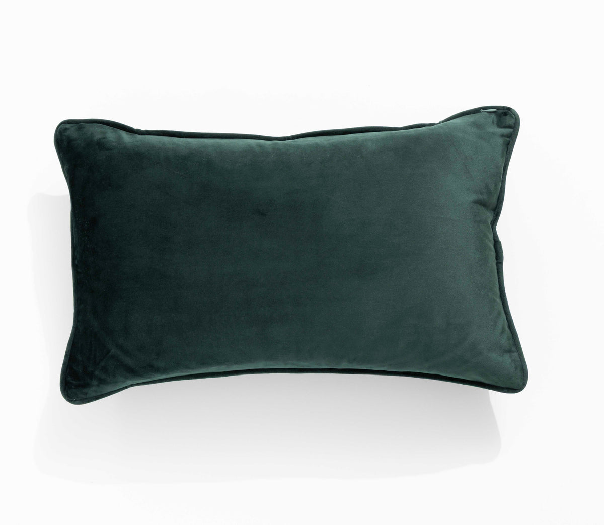 Renee Taylor Icon Velvet Cushion - Emerald (Rectangle Decorative Throw Pillow - 30 x 50cm)