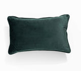 Renee Taylor Icon Velvet Cushion - Emerald (Rectangle Decorative Throw Pillow - 30 x 50cm)
