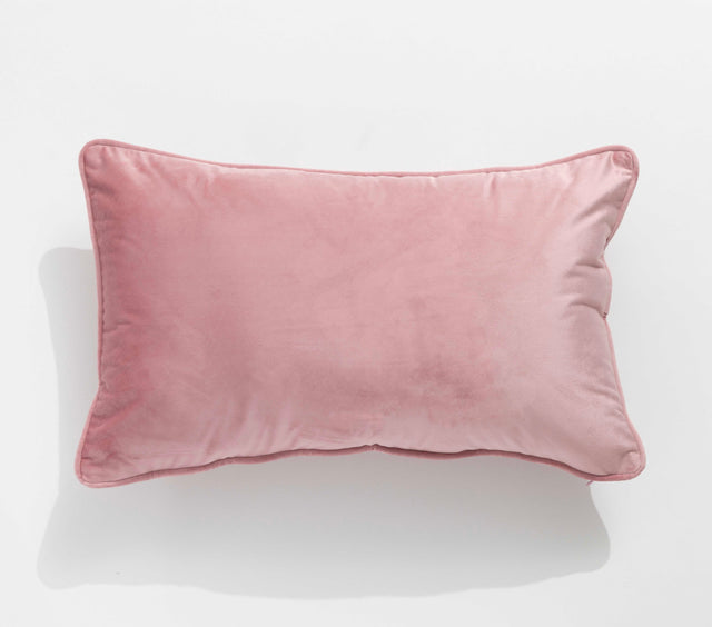Renee Taylor Icon Velvet Cushion - Blossom (Rectangle Decorative Throw Pillow - 30 x 50cm)