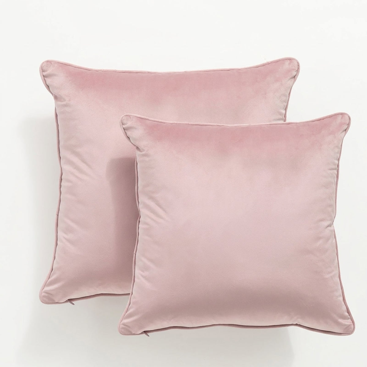 2x Renee Taylor Icon Velvet Cushion - Blossom (Square Decorative Throw Pillow Twin Pack - 50 x 50cm)