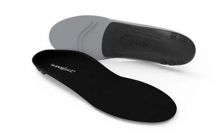 Superfeet Unisex All-Purpose Low Arch Support Insoles - Black (Orthotics)