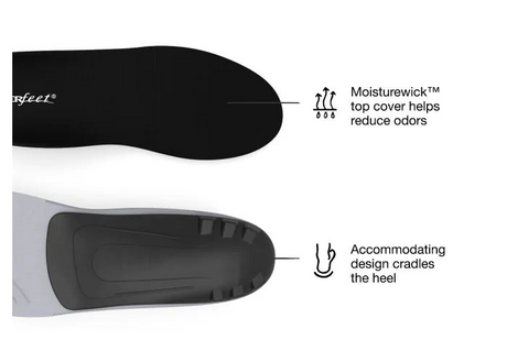 Superfeet Unisex All-Purpose Low Arch Support Insoles - Black (Orthotics)