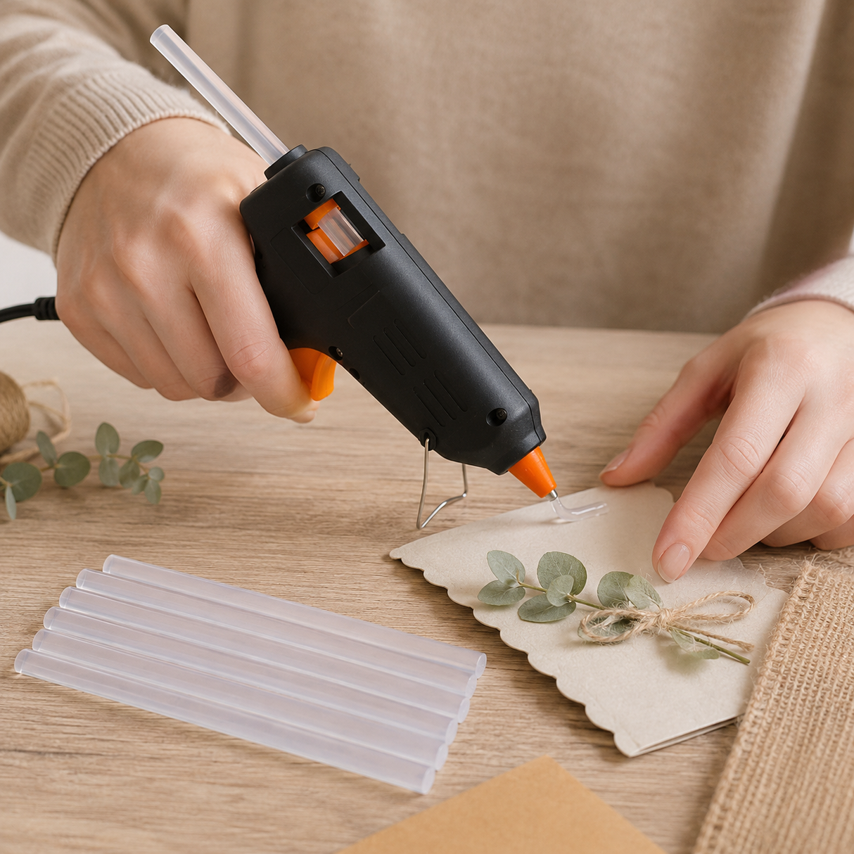 8x Clear Hot Melt Glue Sticks Adhesive Craft Glue Gun (1.1x15cm)