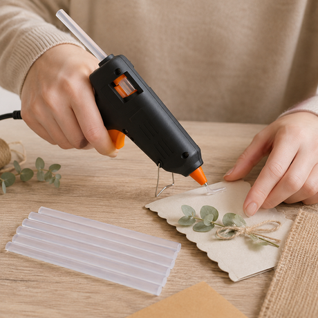 8x Clear Hot Melt Glue Sticks - Craft Adhesive Glue Gun Refills (1.1x15cm)