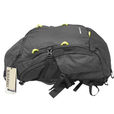 BlackWolf 45L Minimalist II Backpack Bag in Jet Black