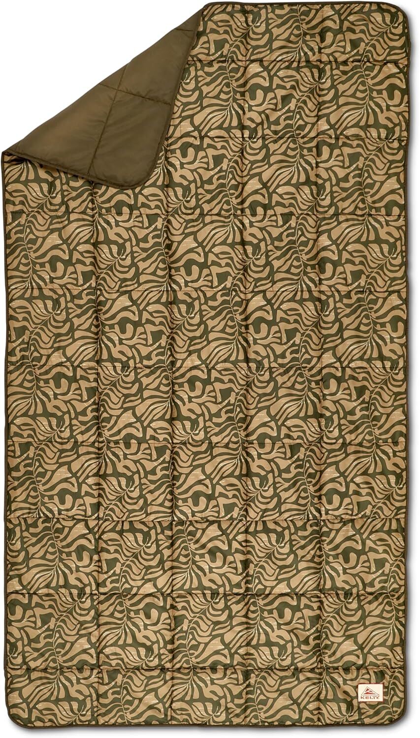 Kelty Bestie Blanket 1 Person Twin Large Lightweight Camping/Picnic Covering - Fern