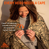 Kelty Bestie Blanket 1 Person Twin Large Lightweight Camping/Picnic Covering - Fern