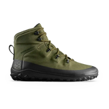 Vivobarefoot Mens Tracker Textile AT II Hiking Boots - Dark Olive (Waterproof Shoes)