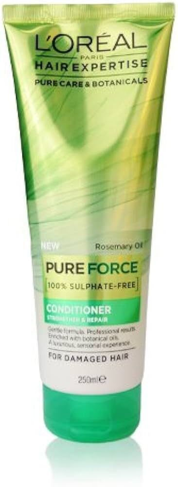 L'Oréal 250ml Hair Expertise Pure Force 100% Sulphate Free Conditioner (Damaged Hair)