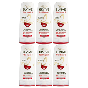 6x L'Oréal 300ml Elvive Total Repair 5 Hair Conditioner (Bulk Pack)
