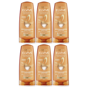 6x L'Oreal Paris Elvive Extraordinary Oil Coconut Conditioner 300ml (Bulk Pack)