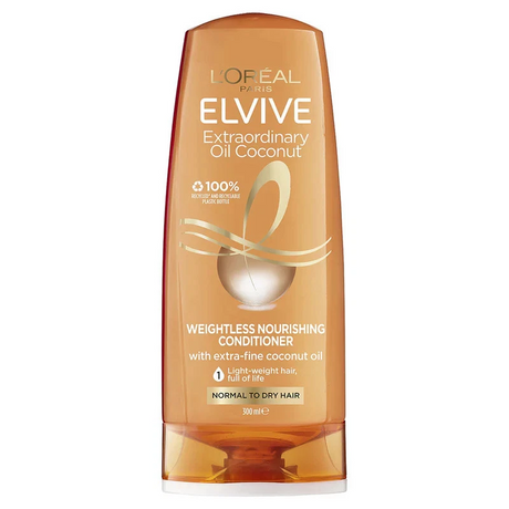 6x L'Oreal Paris Elvive Extraordinary Oil Coconut Conditioner 300ml (Bulk Pack)