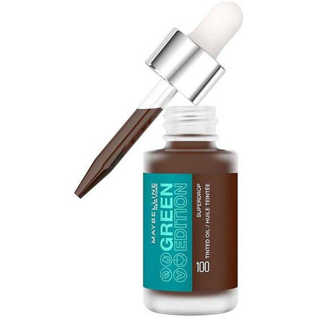 3x Maybelline Green Edition Superdrop Tinted Oil Foundation Pack - Shade 100