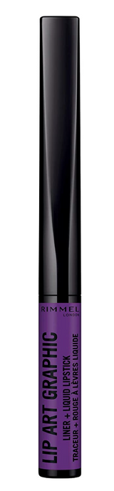 Rimmel London 2-in-1 Lip Art Graphic Liner + Liquid Lipstick - 875 Master Piece
