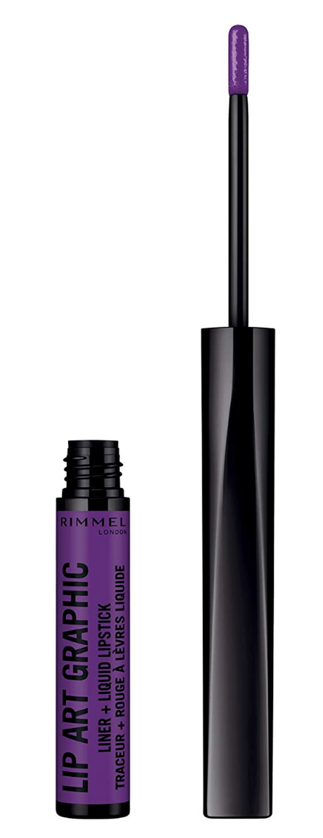 2x Rimmel London 2-in-1 Lip Art Graphic Liner + Liquid Lipstick Pack - 875 Master Piece