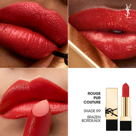 Yves Saint Laurent Rouge Pur Couture Lipstick R9 Brazen Bordeaux 