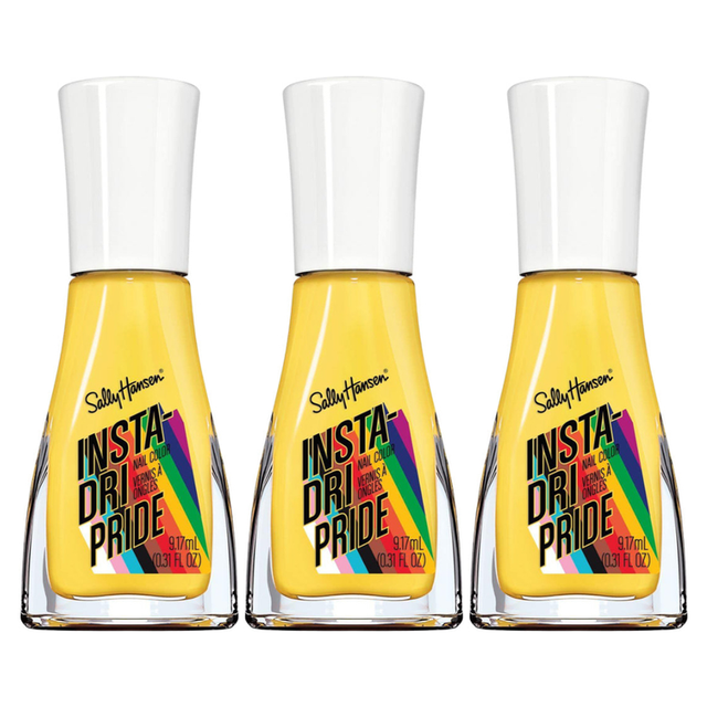 3x Sally Hansen 9.17ml Insta-Dri Pride Nail Colour Pack - 737 Here Comes the Sun