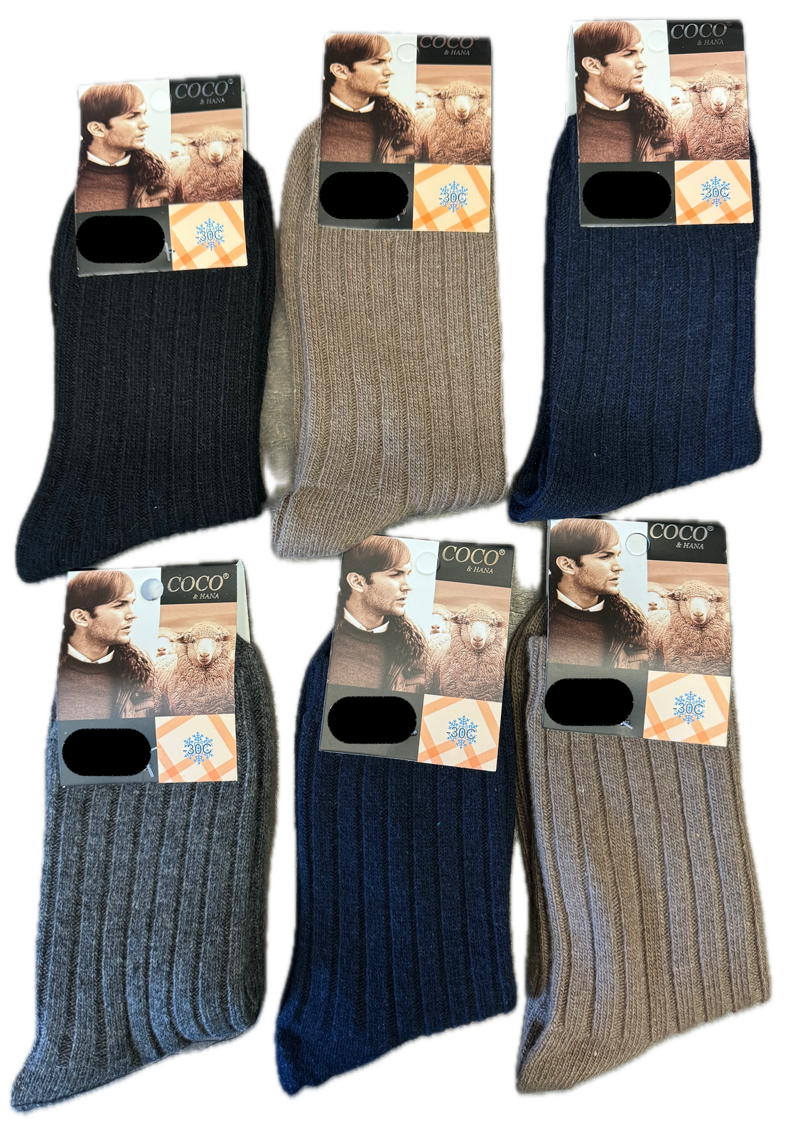 12x Mens Thermo Angora Wool Blend Work Socks - Heavy Duty Outdoor (EU41-EU47)