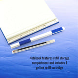 LEGO Locking Notebook with Gel Pen School Office Home in Blue
